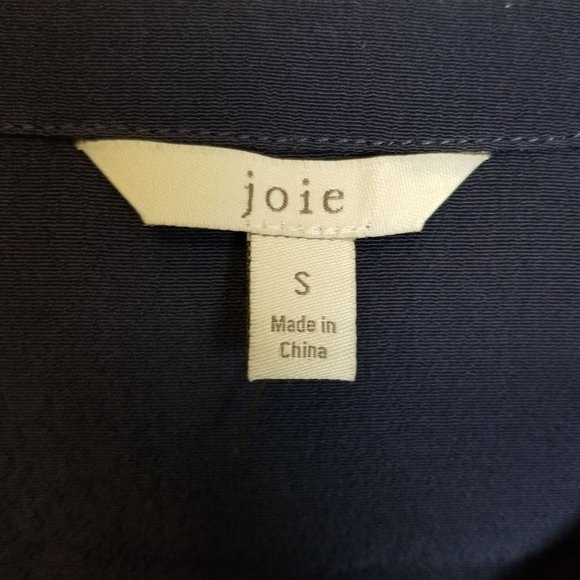 Joie Womens S Navy Blue Button Details Flared Long - Picture 7 of 9